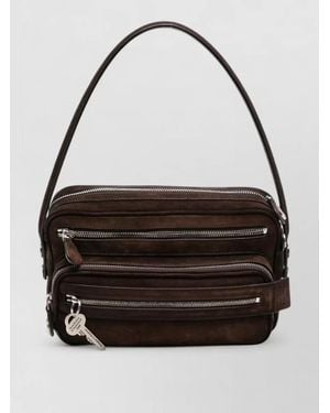 Acne Studios Leather Camero Party Crossbody Bag - Black