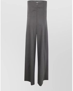 Jean Paul Gaultier High Waist Tailoring Wide Leg Trousers - Grey