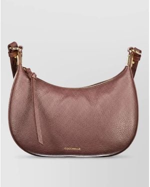 Coccinelle Leather Shoulder Bag - Brown