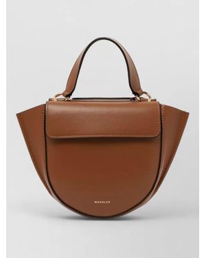 Wandler Hortensia Small Crossbody Bag Top Handle - Brown