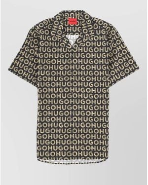 HUGO Regular-Fit Short-Sleeve Shirt - Multicolour