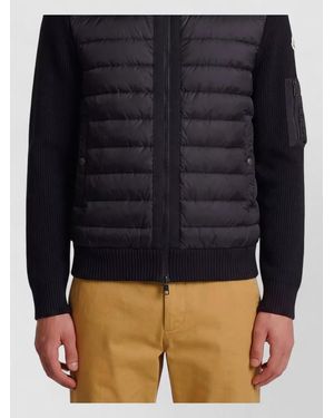 Moncler Down Hooded Padded Zip-Up Cardigan - Blue