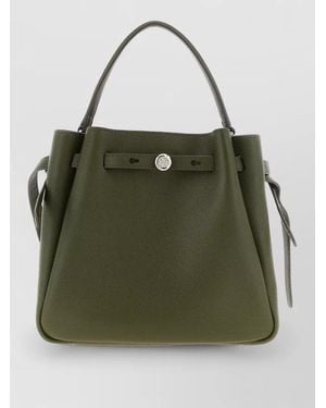 Tory Burch Romy Bucket Bag Adjustable Strap Handle - Green