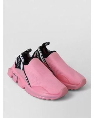 Dolce & Gabbana Low Top Sorrento Slip On Trainers - Pink