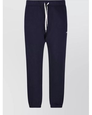 Autry Cotton Straight-Leg Track Trousers - Blue