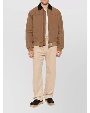 Carhartt Corduroy Straight-Leg Pants - Natural