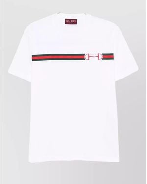 Gucci Cotton Logo Print T-Shirt - White