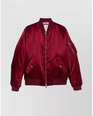 Gucci Short Jackets Baseball Collar - Red