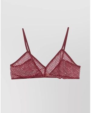 Genny Sheer Mesh Triangle Cup Bra - Multicolor