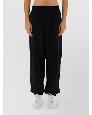 Helmut Lang Cotton Regular-Fit Trousers - Black