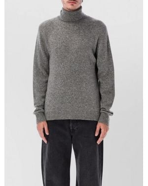 Roberto Collina Turtleneck Jumper Long Sleeves Ribbed Trims - Grey