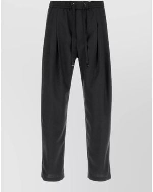 Dolce & Gabbana Wool Loose Fit Pants - Black