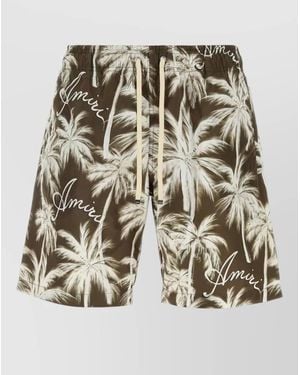 Amiri Printed Swim Shorts - Metallic