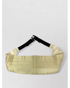 Dolce & Gabbana Silk Cummerbund Belt - Metallic