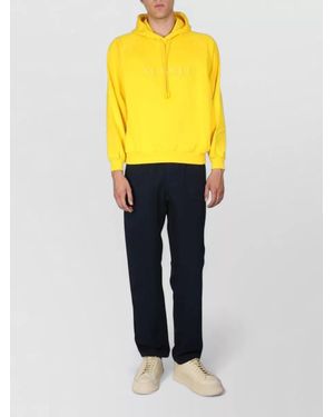 Sunnei Cotton Hooded Sweatshirt - Yellow