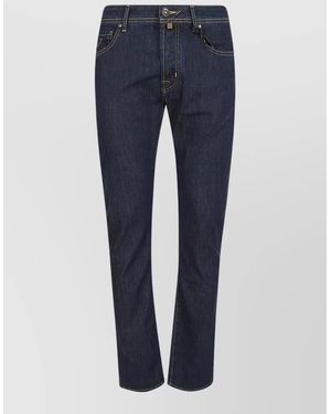 Jacob Cohen Slim Fit Five Pocket Denim Trousers - Blue