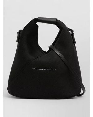 MM6 by Maison Margiela Japanese Bucket Bag Crossbody Strap - Black