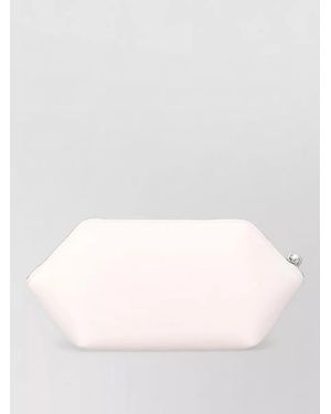 Ganni Bou Recycled Leather Clutch Bag - Pink
