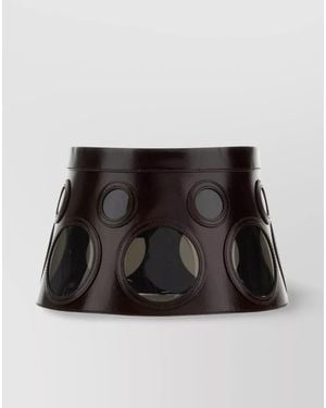 Prada Leather Hat - Black