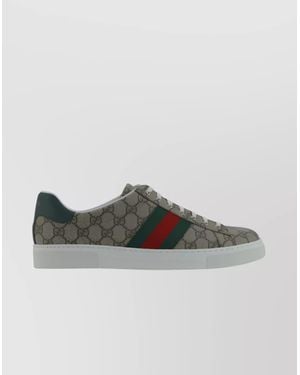Gucci Gg Supreme Low-Top Sneakers - Blue