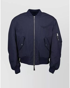 Givenchy Cotton Blend Bomber Jacket - Blue