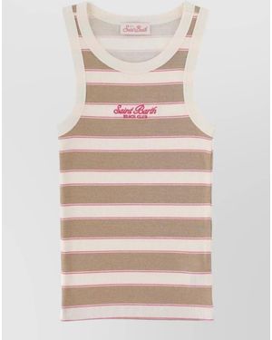 MC2 Saint Barth Logo Tank Top - Natural