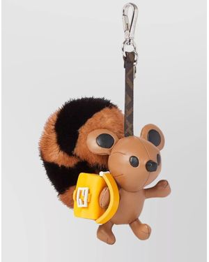 Fendi Mink Fur Charm - White