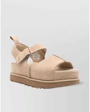 UGG Leather Platform Sandals - Natural