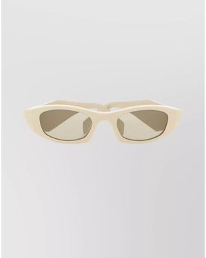 Prada Cat Eye Chalk Acetate Sunglasses With Tinted Lenses - Natural