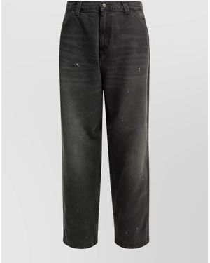 Carhartt Straight-Leg Denim Work Trousers - Black