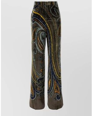 Etro Printed Wide-Leg Trousers - Multicolour