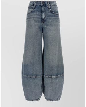 Agolde High Waist Wide Leg Denim Jeans - Blue