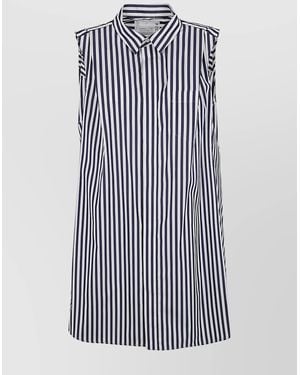 ワンピース SACAI Chemisier dress Light Blue 楽天市場】sacai サカイ 23SS DOUBLE-FACED SILK COTTON SHIRT