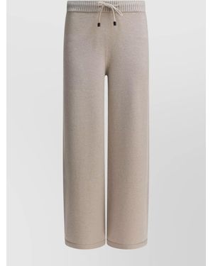 Drumohr Cashmere Wide-Leg Pants - Multicolor