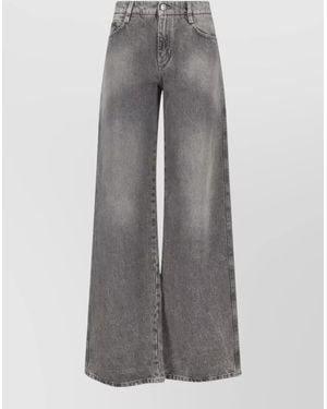 Ermanno Scervino Relaxed-Fit Straight-Leg Denim Jeans - Grey