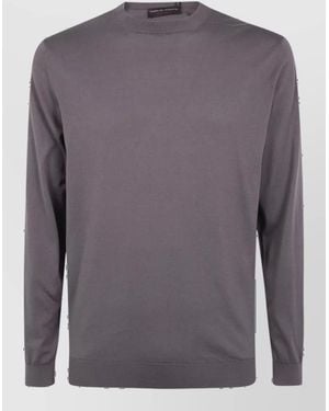 Filippo De Laurentis Long-Sleeve Cotton T-Shirt - Grey