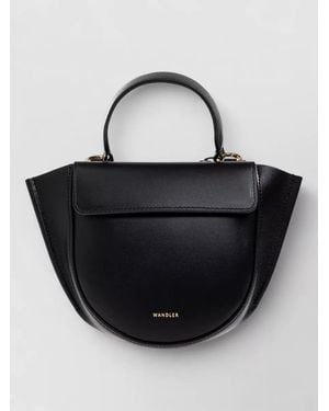 Wandler Hortensia Mini Bag Top Handle Strap - Black