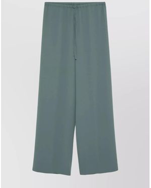 Dries Van Noten Wide Leg Relaxed Fit Trousers - Green