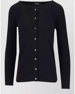 LA ROSE Long Sleeve Cashmere Cardigan Coreana - Blue