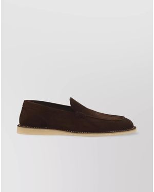 Dolce & Gabbana Suede Loafers - White