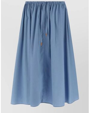 Marni Poplin Skirt - Blue