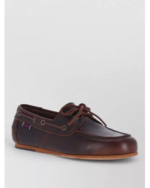 Sebago Hammered Leather Loafers - Brown