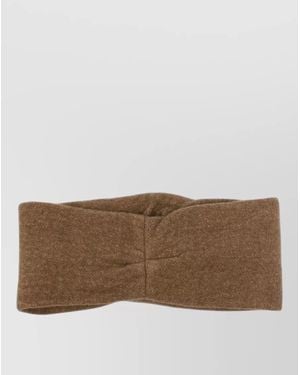 Cortana Herringbone Twisted Headband - Brown