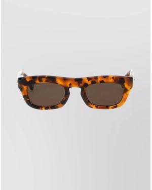 Gucci Modern Rectangular Frame Sunglasses - Brown