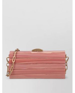 Cult Gaia Acrylic Mini Clutch Bag - Pink