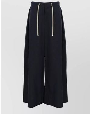 Max Mara Wide-Leg Tailored Shorts - Blue