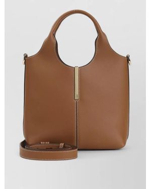 Tod's Mini Leather Tote Bag - Brown