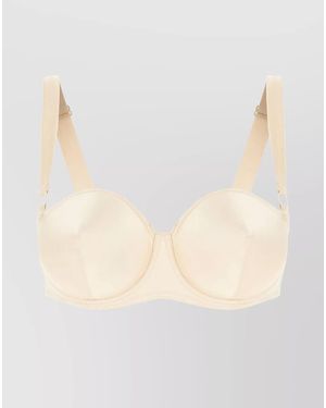 Dolce & Gabbana Silk Padded Bra - Natural