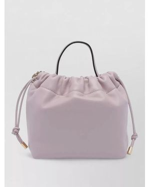 Chloé Icons Mini Leather Bucket Bag - Gray