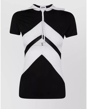 Jean Paul Gaultier Hooded Viscose Baby T Shirt - Black